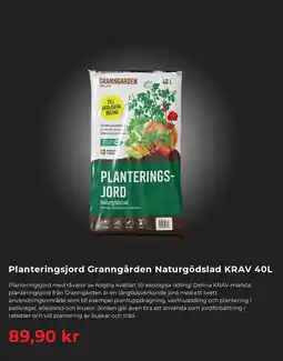 Granngården Planteringsjord Granngården Naturgödslad KRAV erbjuda