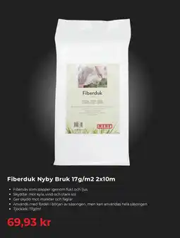 Granngården Fiberduk Nyby Bruk 17g/m2 2x10m erbjuda