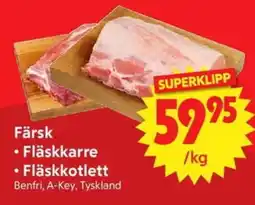 Nya Pulsen Färsk • Fläskkarre • Fläskkotlett erbjuda