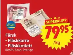Nya Pulsen Färsk • Fläskkarre • Fläskkotlett erbjuda