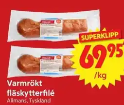 Nya Pulsen Allmans Varmrökt fläskytterfilé erbjuda