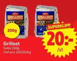 Nya Pulsen Delia Grillost erbjuda