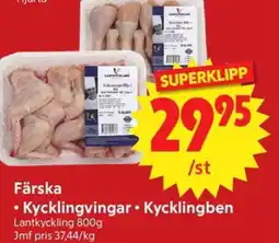 Nya Pulsen Lantkyckling Färska • Kycklingvingar • Kycklingben erbjuda