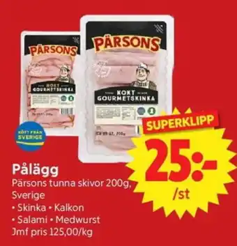 Nya Pulsen Pärsons Pålägg erbjuda
