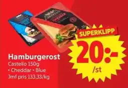 Nya Pulsen Castello Hamburgerost erbjuda