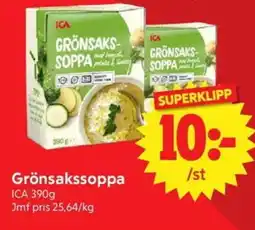 Nya Pulsen ICA Grönsakssoppa erbjuda