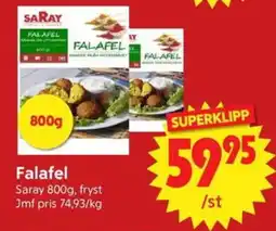 Nya Pulsen Saray Falafel erbjuda