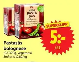 Nya Pulsen ICA Pastasås bolognese erbjuda