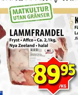 Matvärlden Tensta LAMMFRAMDEL erbjuda