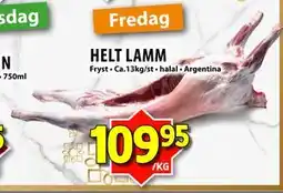 Matvärlden Tensta HELT LAMM erbjuda
