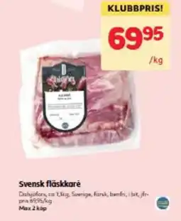 Hemköp Svensk fläskkarė erbjuda