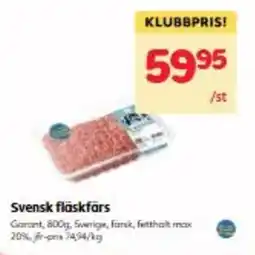 Hemköp Svensk fläskfärs erbjuda