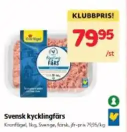 Hemköp Svensk kycklingfärs erbjuda