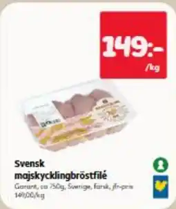 Hemköp Svensk majskycklingbröstfilé erbjuda