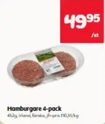Hemköp Hamburgare 4-pack erbjuda