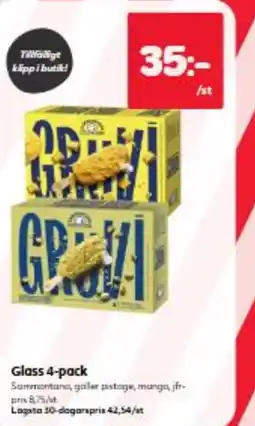 Hemköp Glass 4-pack erbjuda