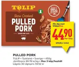Willys Hemma Tulip Pulled pork erbjuda