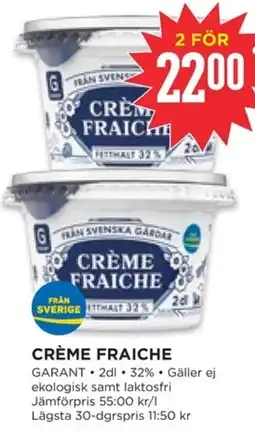Willys Hemma Garant Crème fraiche erbjuda