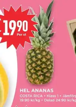 Willys Hemma Hel ananas erbjuda