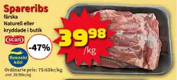 Extra Mjällby Stormarknad Spareribs erbjuda