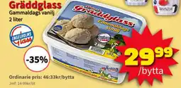 Extra Mjällby Stormarknad Gräddglass erbjuda