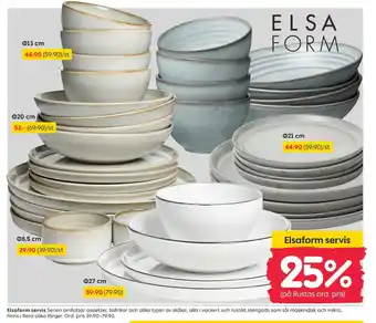 Rusta Elsaform servis erbjuda