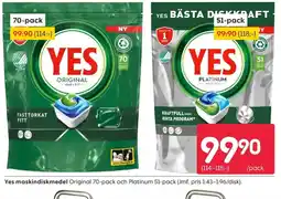 Rusta YES maskindiskmedel erbjuda