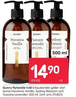 Rusta Gunry flytande tvål erbjuda