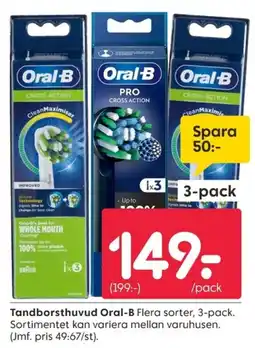 Rusta Tandborsthuvud Oral-B erbjuda