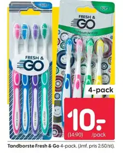 Rusta Tandborste Fresh & Go erbjuda