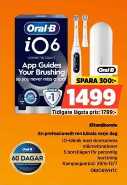 Power Oral-B Eltandborste En professionellt ren känsla varje dag erbjuda