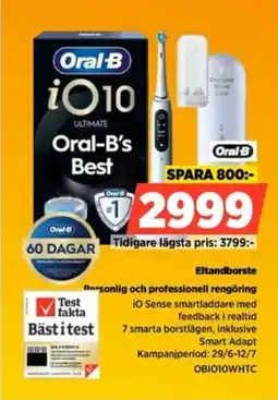 Power Oral-B Eltandborste Dersonlig och professionell rengöring erbjuda