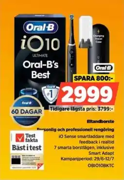 Power Oral-B Eltandborste Personlig och professionell rengöring erbjuda