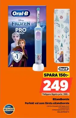 Power Oral-B Eltandborste Perfekt val som första eltandborste erbjuda