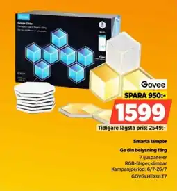 Power Govee Smarta lampor Ge din belysning färg erbjuda