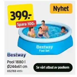 Jula Pool 1880 I Ø244x61 cm erbjuda
