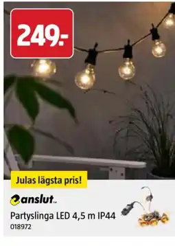Jula Partyslinga LED 4,5 m IP44 erbjuda