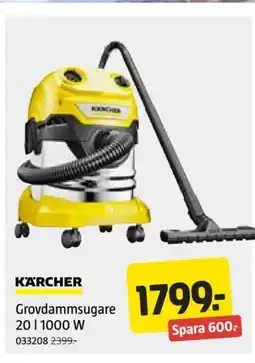 Jula Grovdammsugare 20 l 1000 W erbjuda
