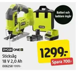 Jula Sticksåg 18 V 2,0 Ah erbjuda