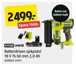 Jula Batteridriven spikpistol 18 V 15-50 mm, 2.0 Ah erbjuda