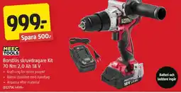 Jula Borstlös skruvdragare Kit 70 Nm 2.0 Ah 18 V erbjuda