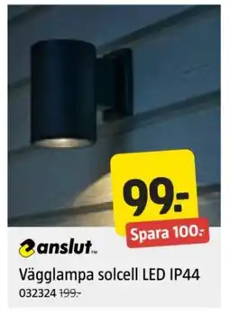 Jula Vägglampa solcell LED IP44 erbjuda