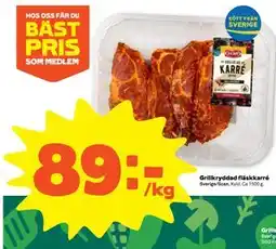Stora Coop Grillkryddad fläskkarré erbjuda