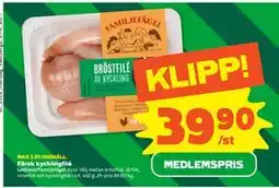 Stora Coop Färsk kycklingfilé, Medlemspris erbjuda