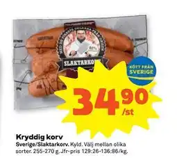 Stora Coop Kryddig korv erbjuda