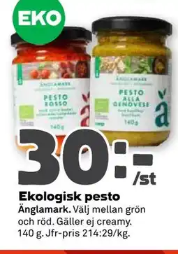 Stora Coop Ekologisk pesto erbjuda