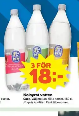 Stora Coop Kolsyrat vatten erbjuda