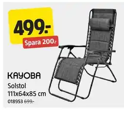 Jula Solstol 111x64x85 cm erbjuda