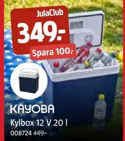 Jula KAYOBA Kylbox 12 V 20 l, Medlemspris erbjuda