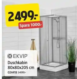 Jula Duschkabin 80x80x205 cm erbjuda